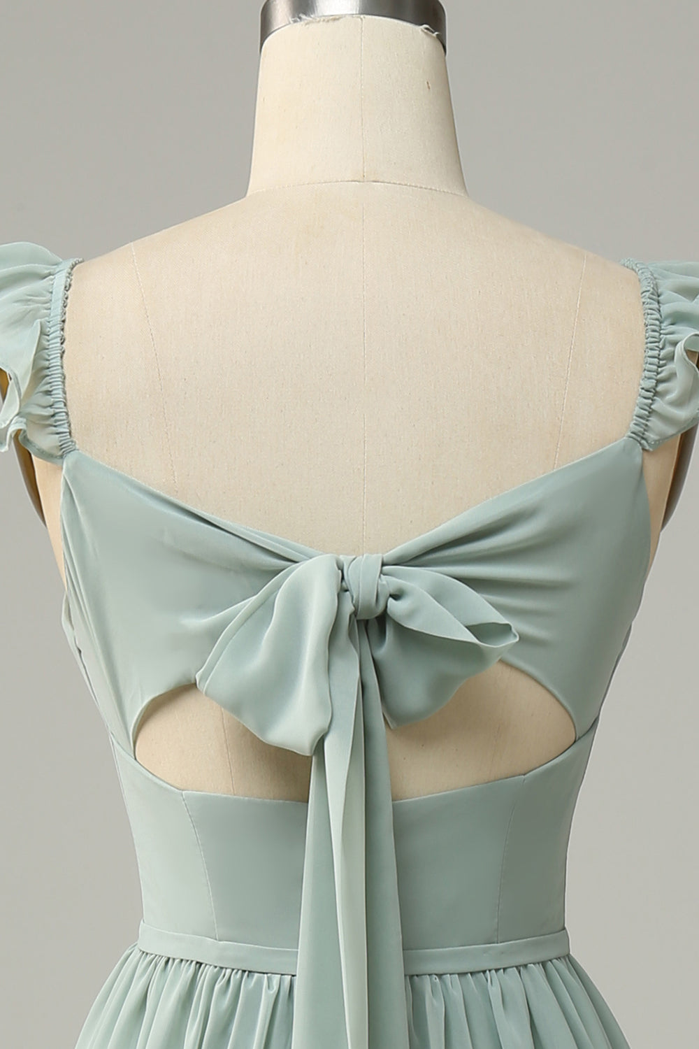 Zielone Szyfon Długa Sukienki Dla Druhny Bez Rękawów