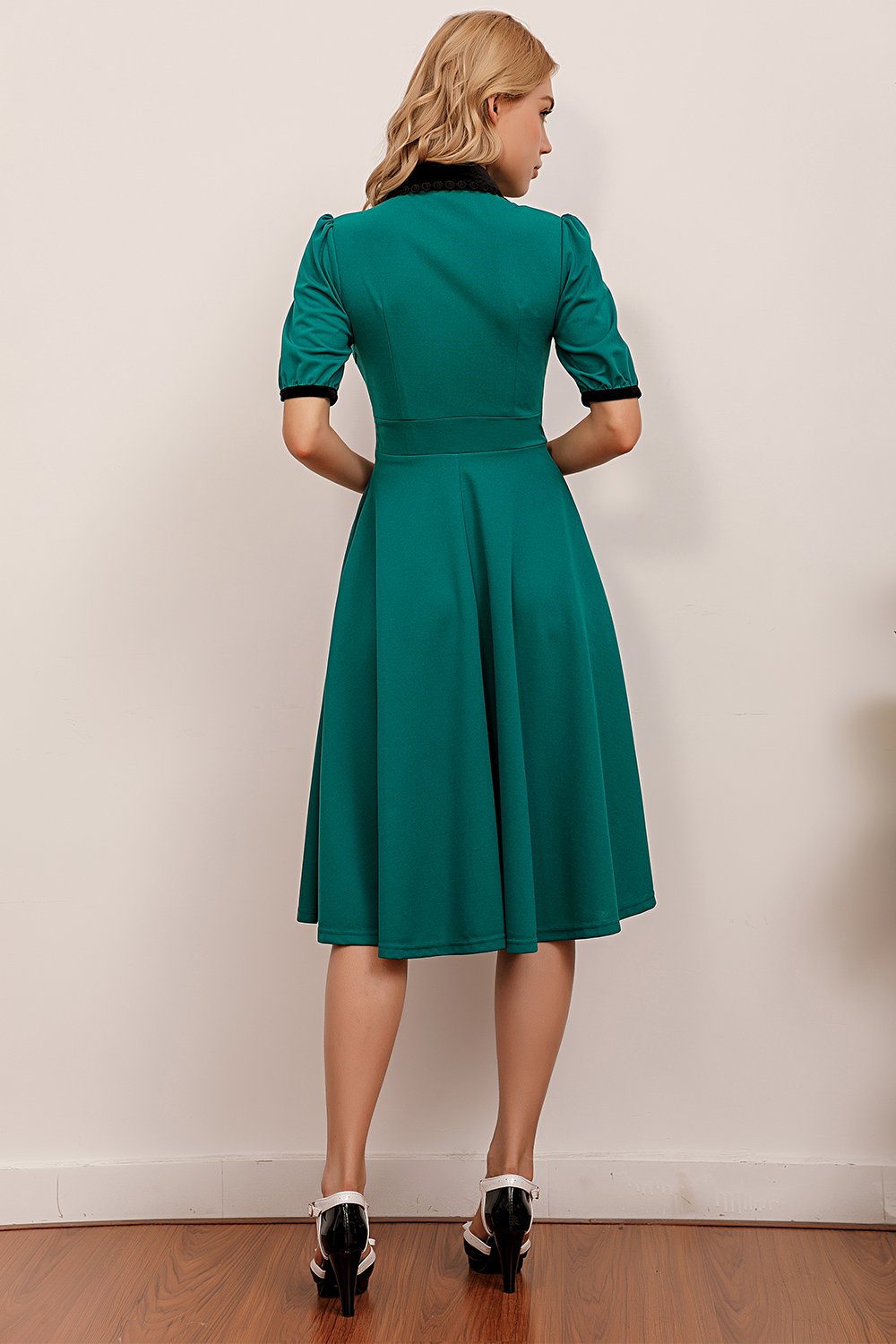 Fuksja Casual Swing Sukienka