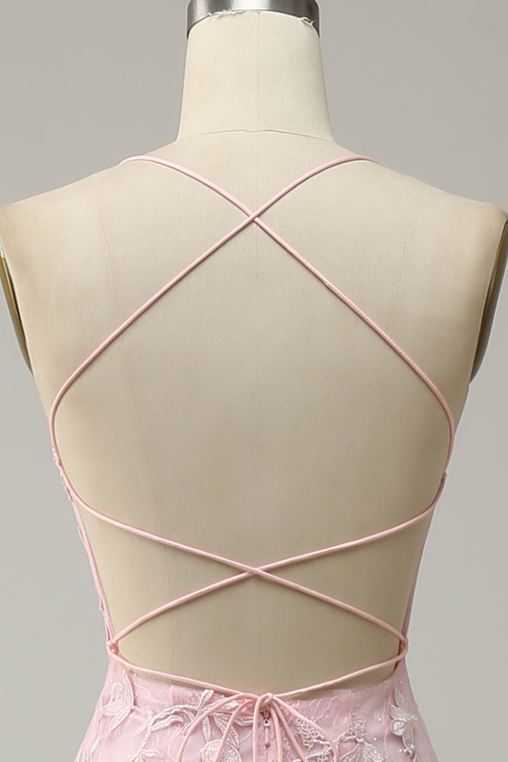 Syrena Jasnoróżowa Długa Sukienka Na Studniówkę Z Aplikacjami