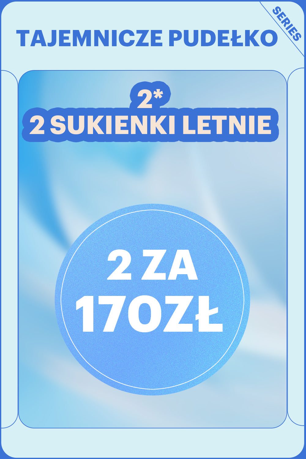 ZAPAKA TAJEMNICZE PUDEŁKO z 2Pc Sukienki Letnie
