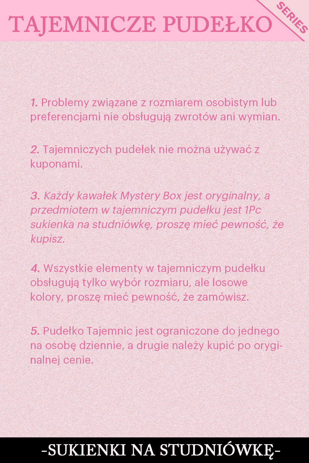 ZAPAKA TAJEMNICZE PUDEŁKO z 1Pc Sukienka Na Studniówkę