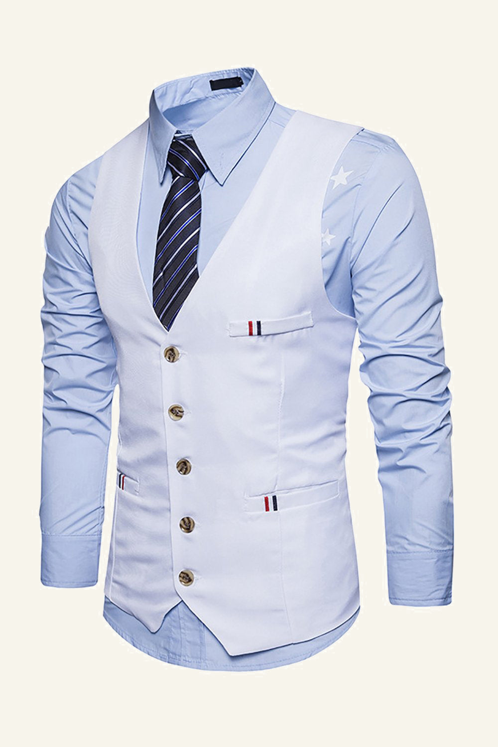 Czarna Jednorzędowa Klapa Męska Czarna Kamizelka