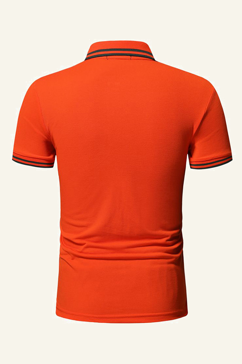 Granatowa Slim Fit Koszulki Polo Męskie z Krótki Rękaw