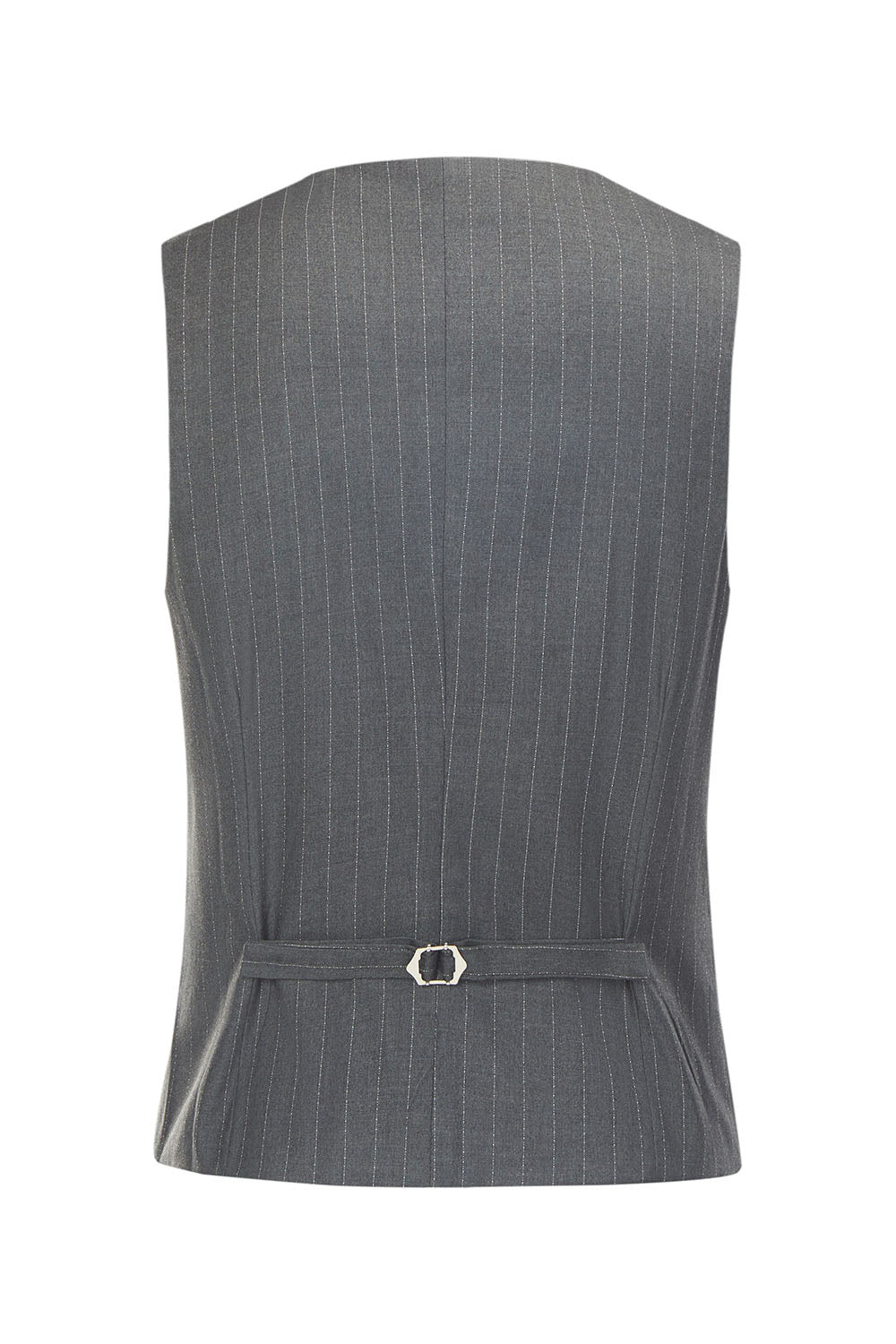 Męskie Szare 3-Częściowe Garnitury Ślubne Z Karbowanym Paskiem