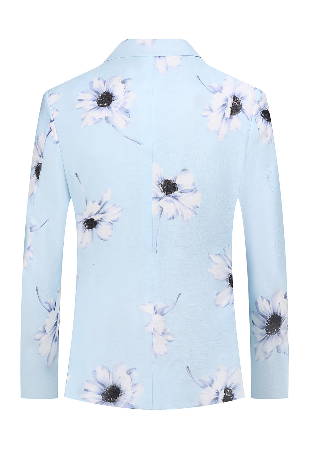 Niebieska Klapa Szczytowa 2 Piece Pojedynczy Przycisk Garnitur Męski