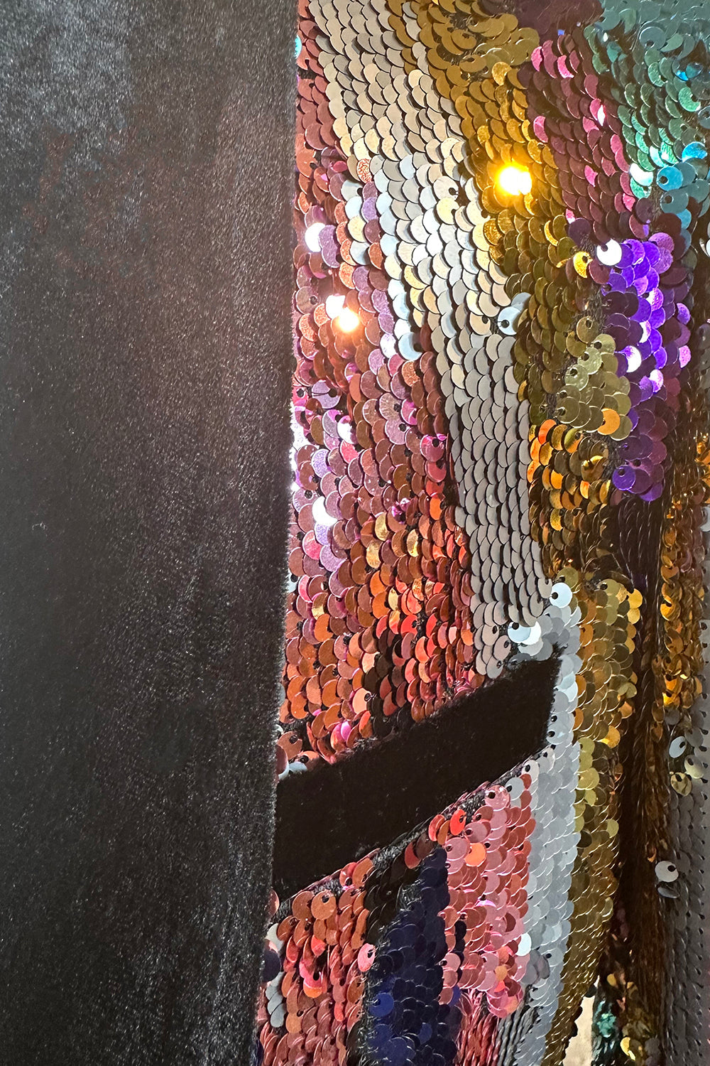 Błyszczące Kolorowe Cekiny Garnitury Imprezowe