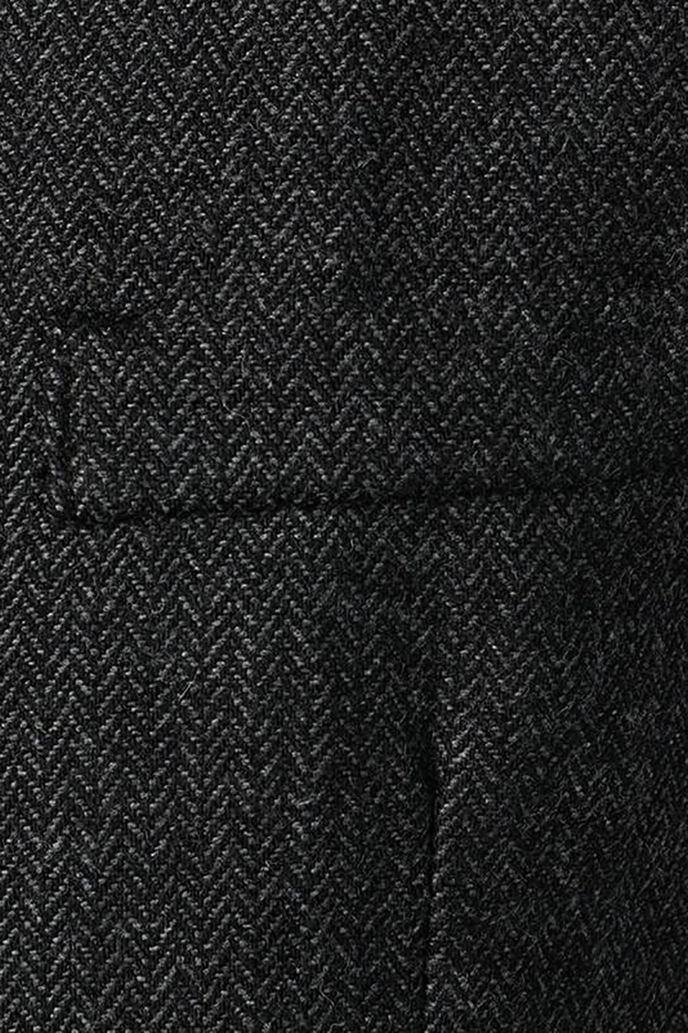 Czarna Jednorzędowa Męska Kamizelka Retro Na Co Dzień Z Dekoltem W Szpic