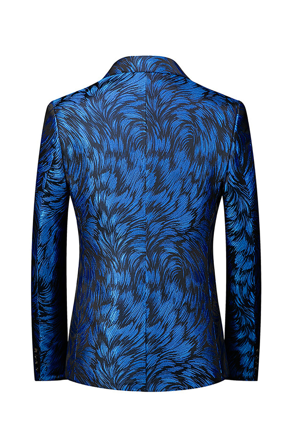 Klapa Z Karbem Na Jeden Guzik Królewska Niebieska Męska Marynarka Na Studniówkę