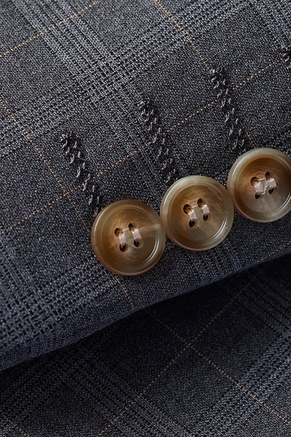 Szara Jednorzędowy Klapa Z Wycięciem Garnitur 3 Częściowy Męski