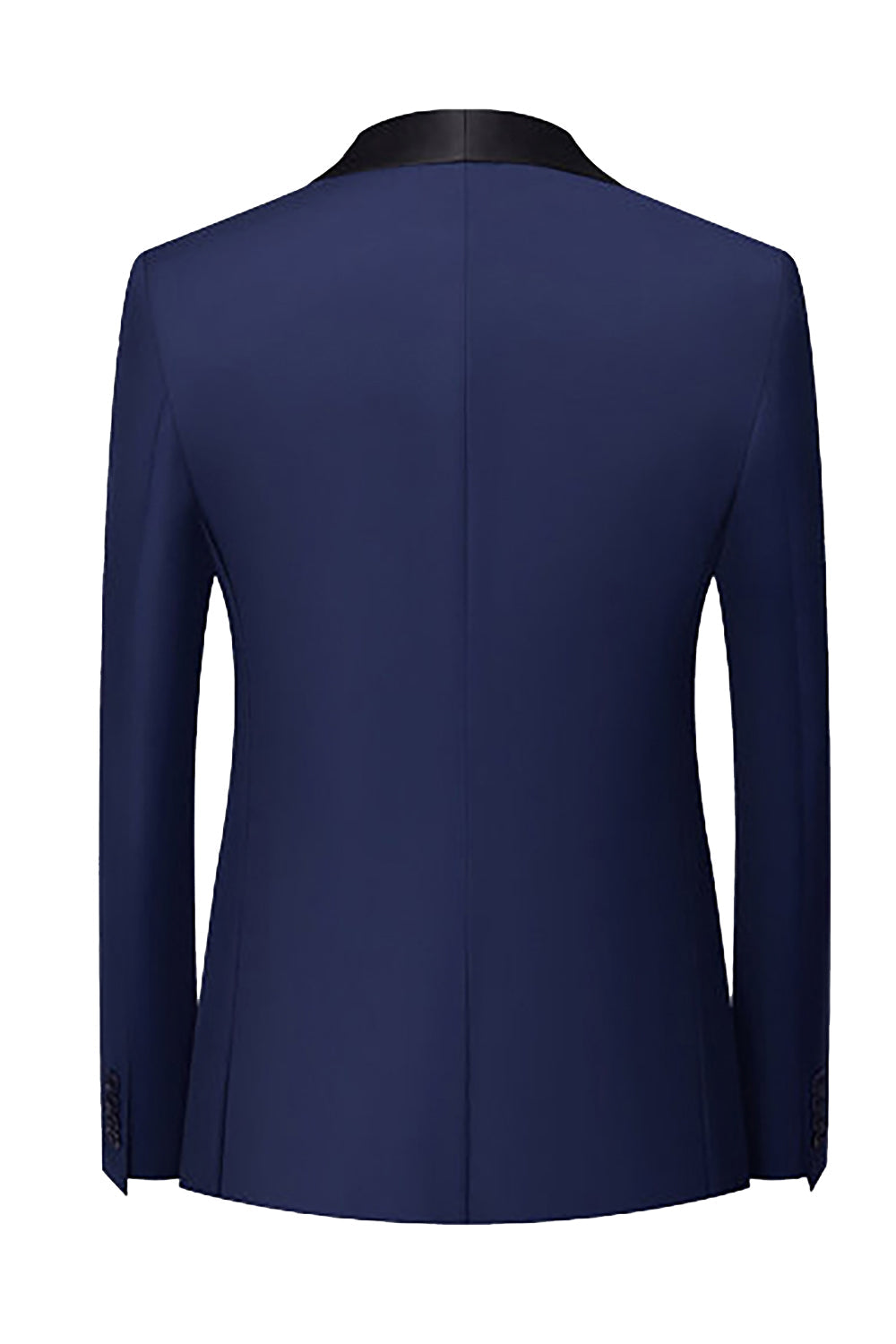 Królewskie Niebieskie 3-Częściowe Szalowe Klapy Męskie Garnitury Na Studniówkę