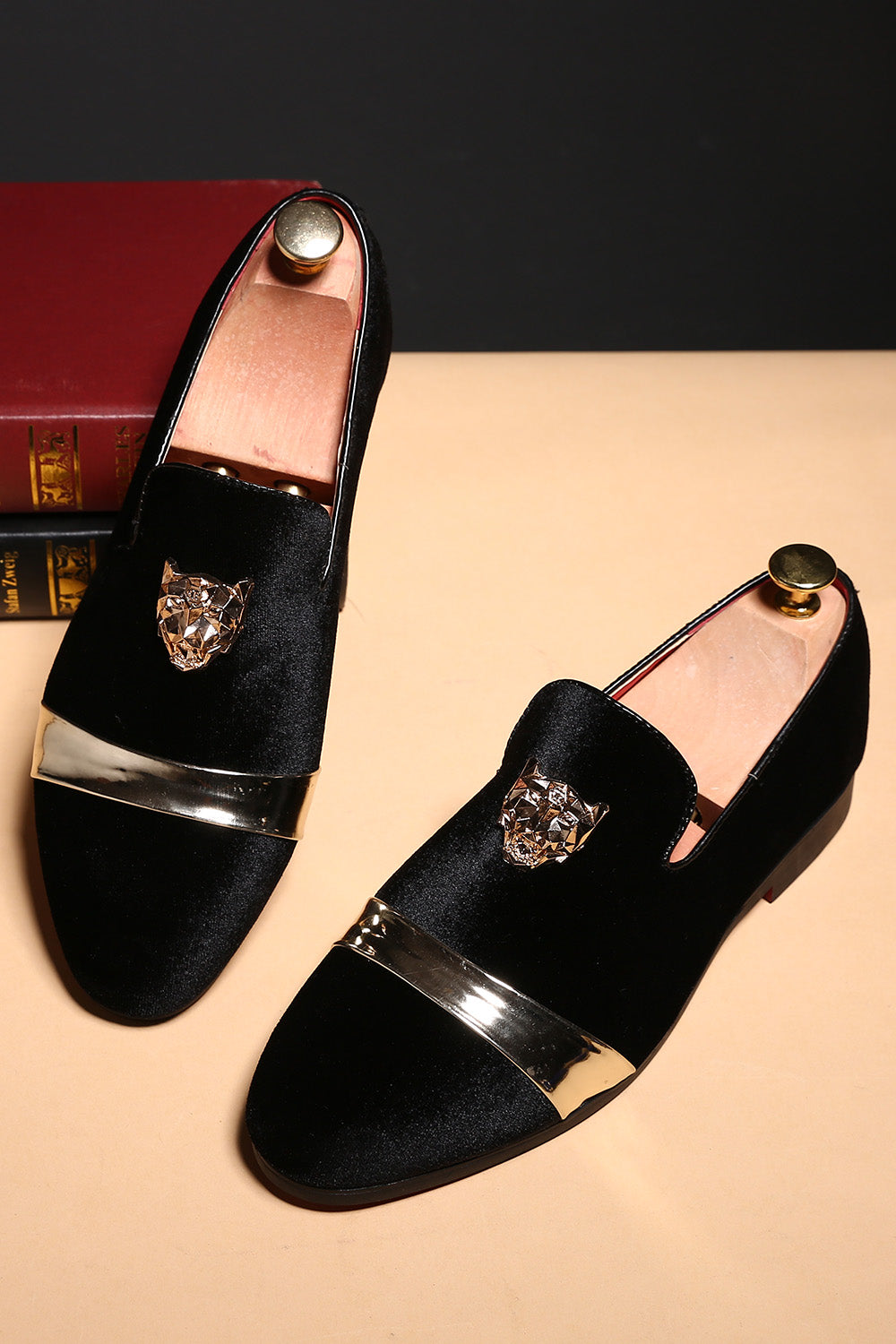 Czarne męskie buty weselne