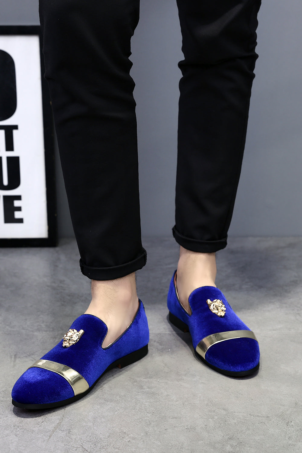 Czarne męskie buty weselne