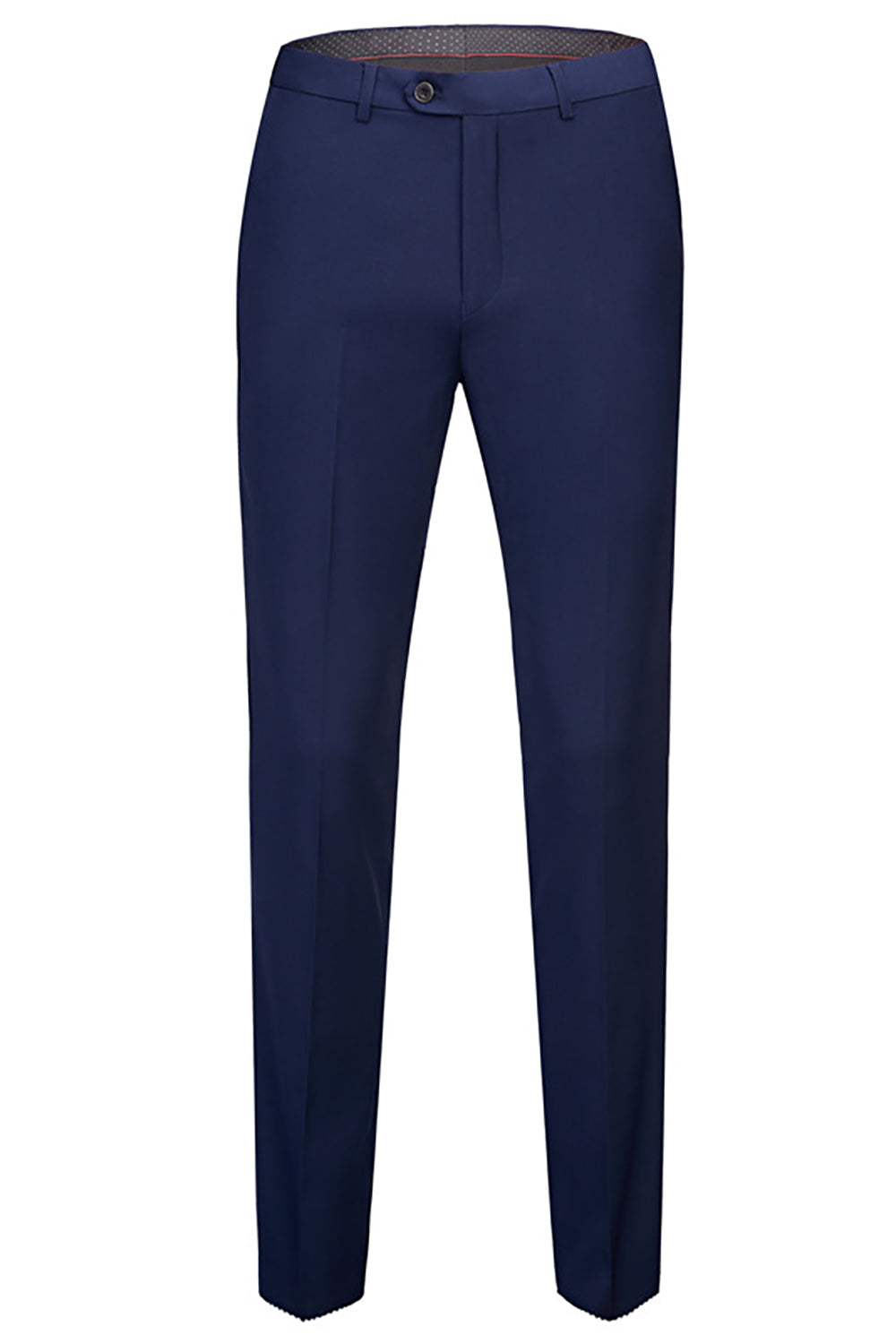 Granatowe 3 sztuki Slim Fit Casual Smokingowe garnitury