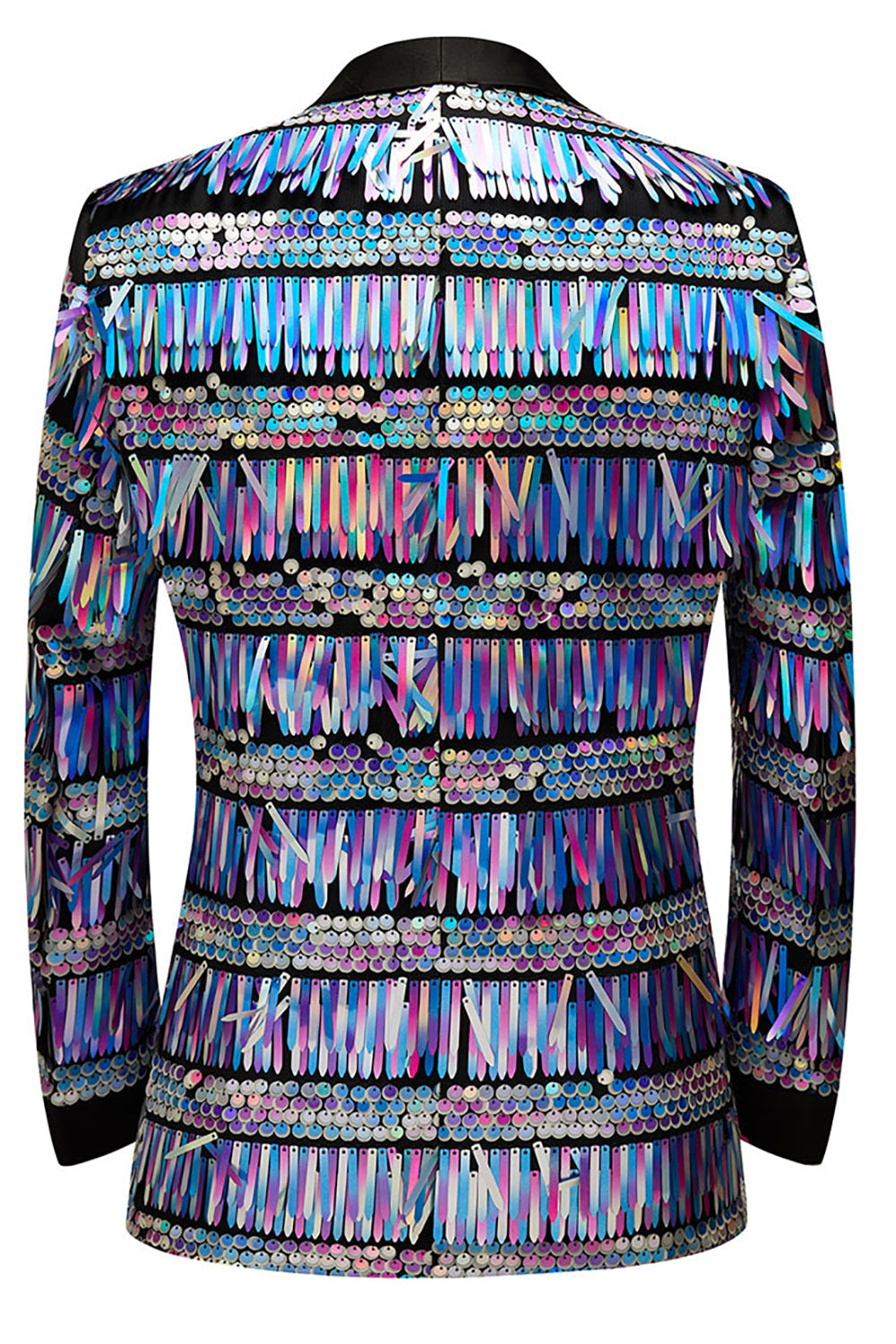 Brokatowe Złote Cekiny Męska Marynarka