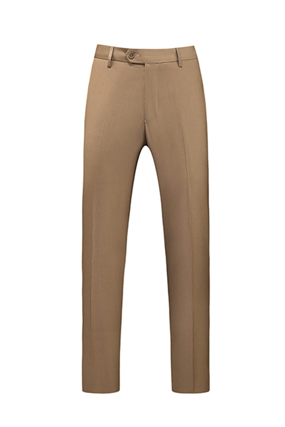 Khaki Double Breasted Notched Lapel 3-częściowe garnitury męskie