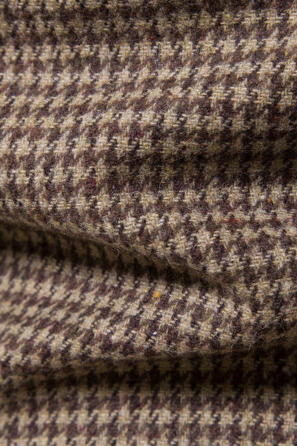 Khaki Plaid One Button Marynarka Męska
