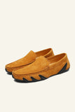 Nubuk Skórzane Męskie Buty W Grochy