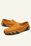 Nubuk Skórzane Męskie Buty W Grochy