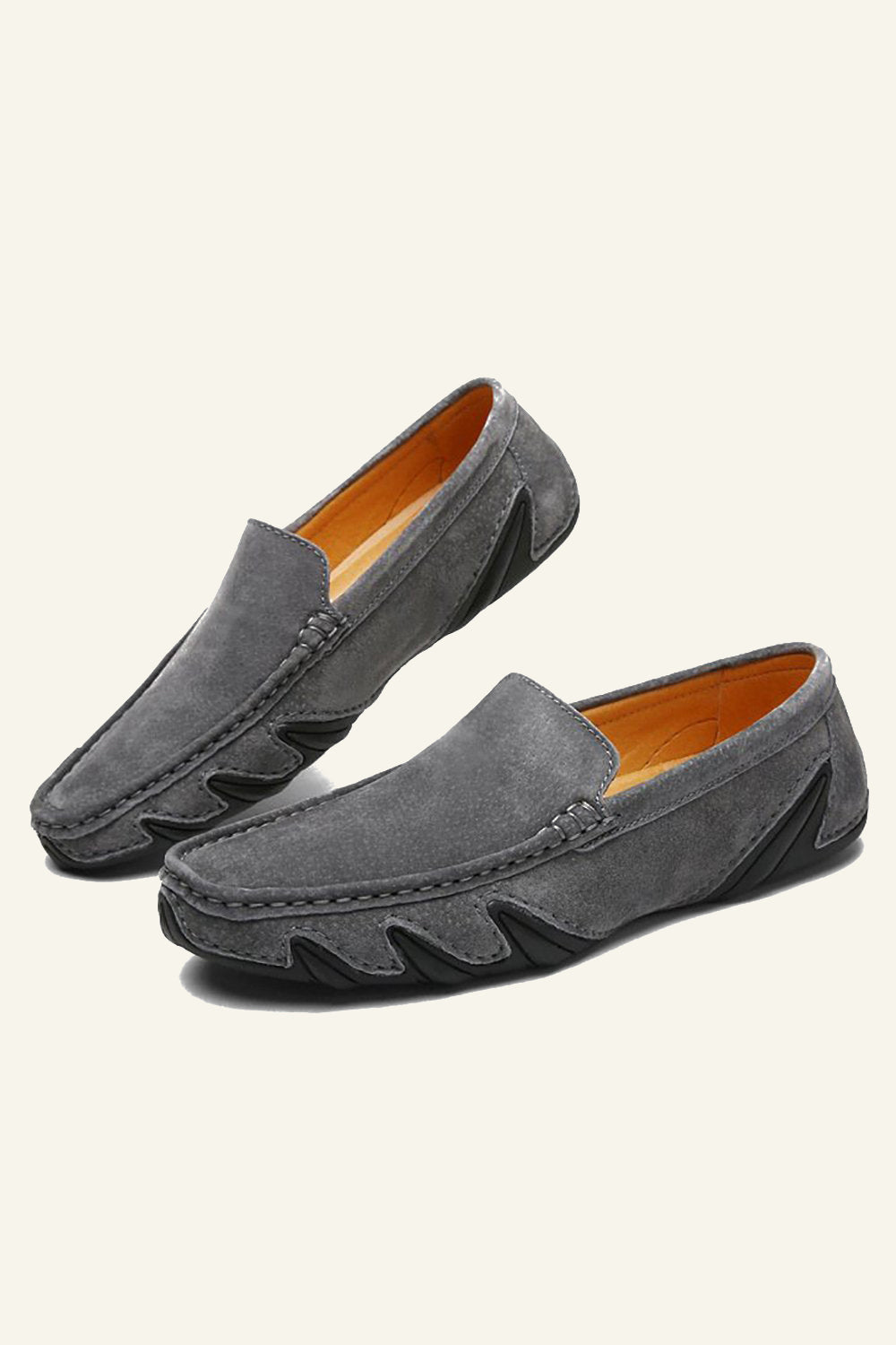 Nubuk Skórzane Męskie Buty W Grochy