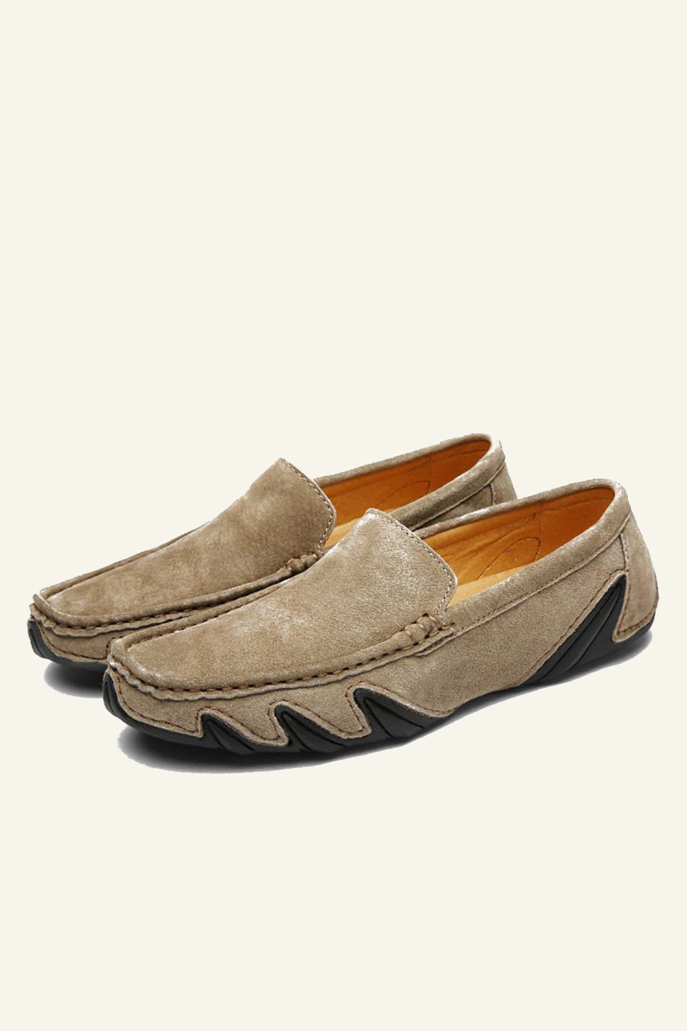 Nubuk Skórzane Męskie Buty W Grochy