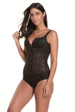 Czarna koronkowa klamra Waist Control Shapewear