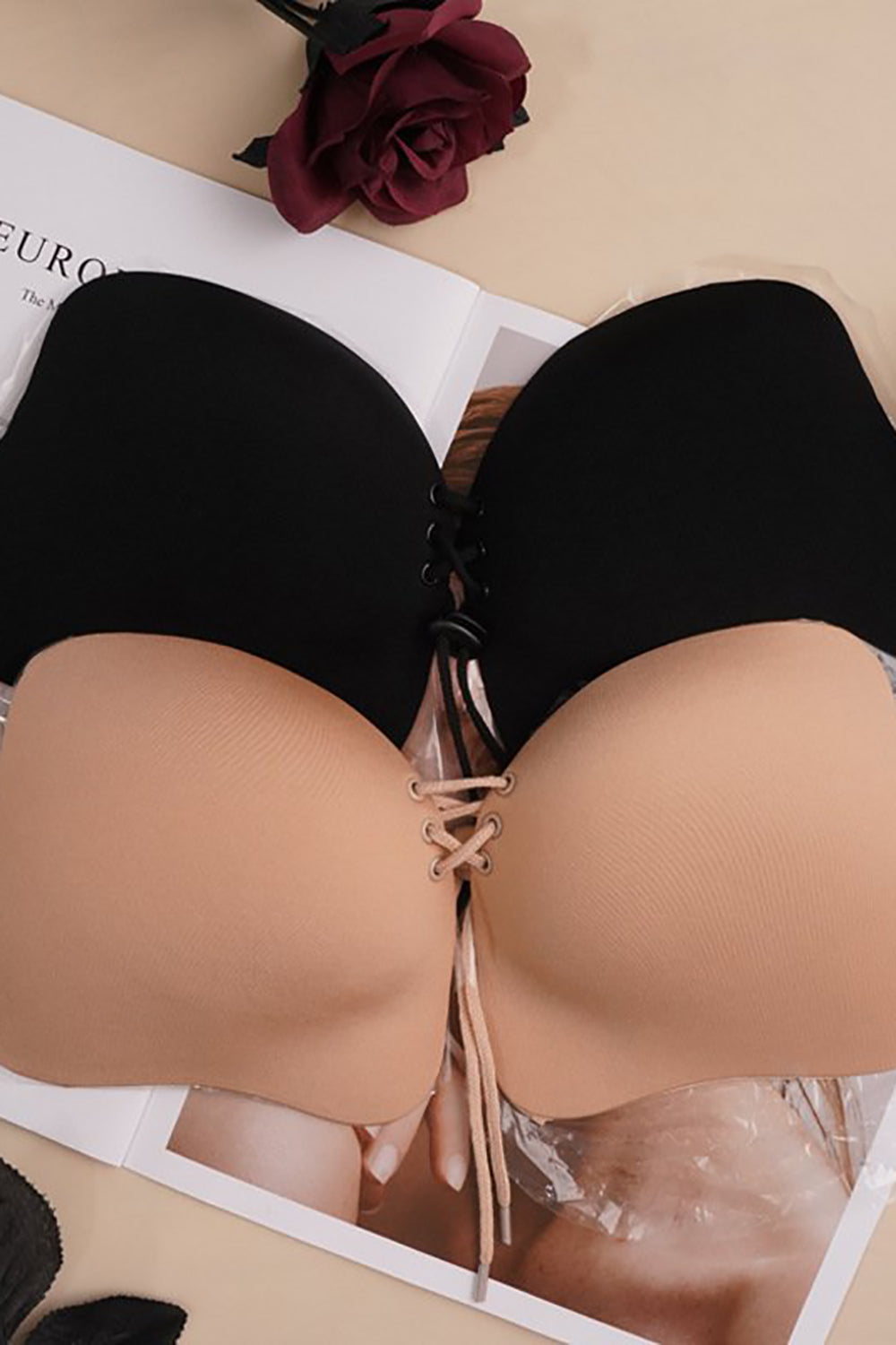 Biustonosz Apricot push up seamless comfort
