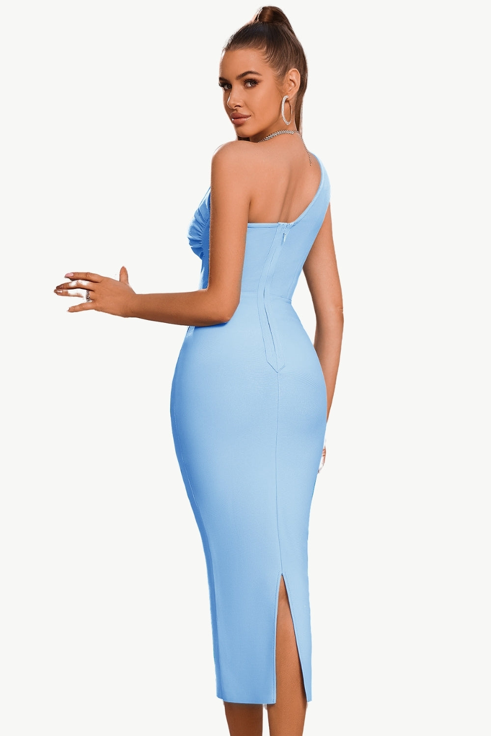 Czarna Sukienki Na Impreze Na Jedno Ramię