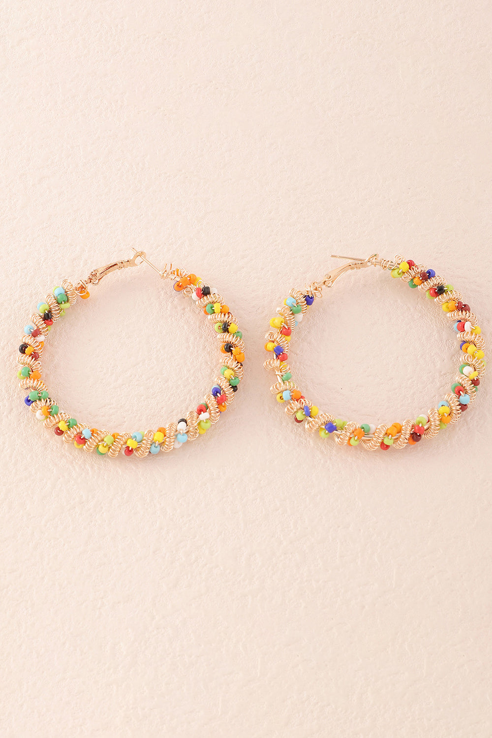 Kolorowe kolczyki Hoop w stylu boho