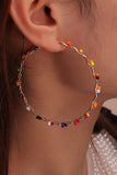 Kolorowe kolczyki Hoop w stylu boho