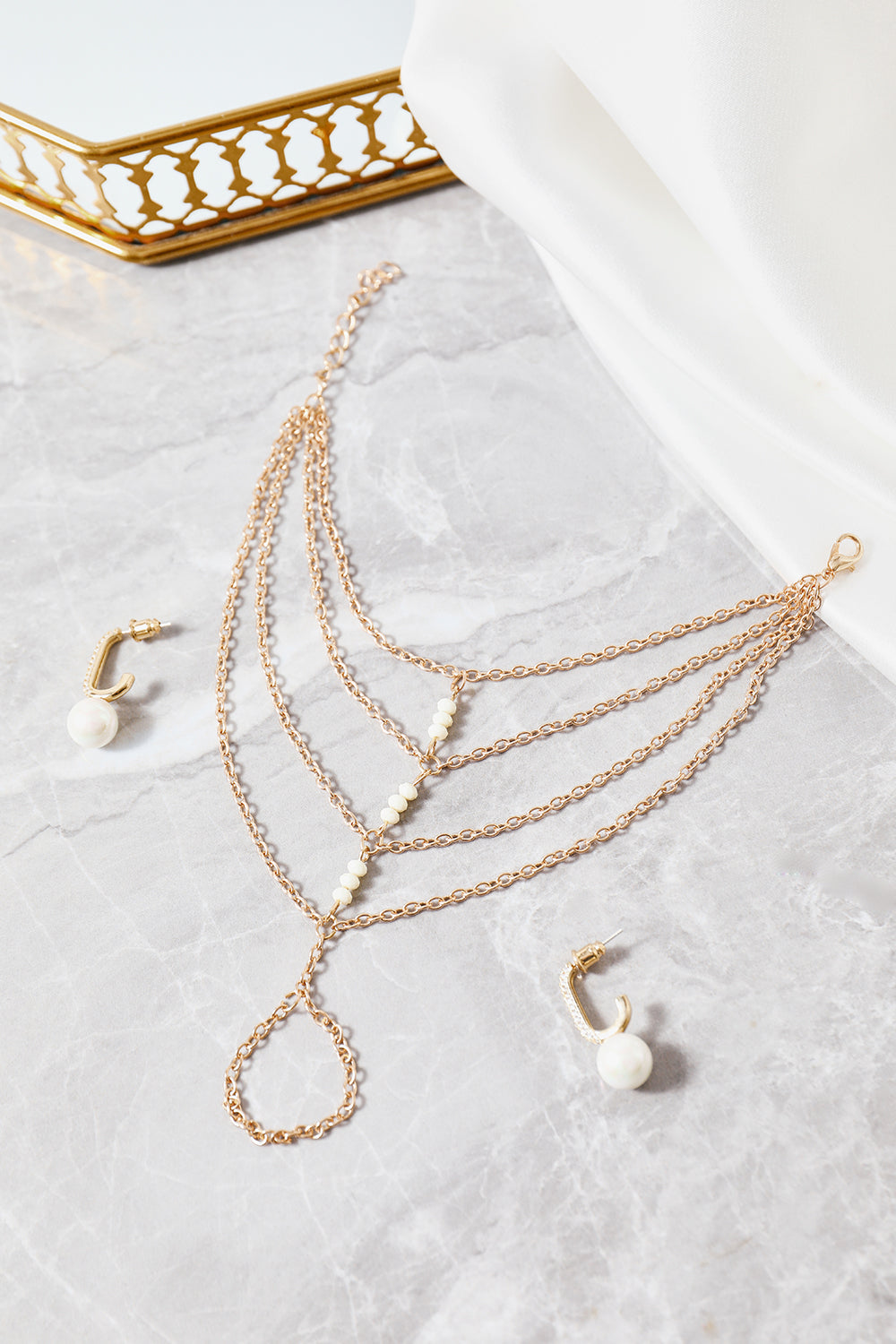 Bransoletka w stylu boho z pierścionkiem