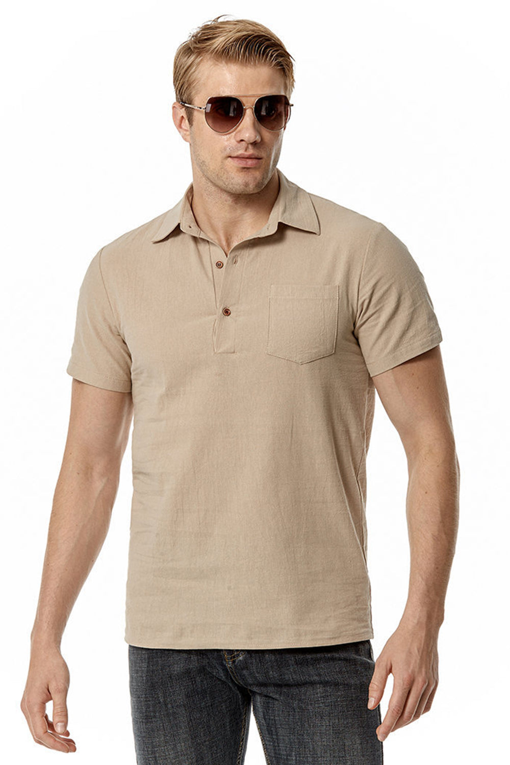 Summer Casual Classic Męskie topy z krótkim rękawem