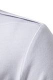 Czarne bluzki z krótkim rękawem Slim Fit dla mężczyzn