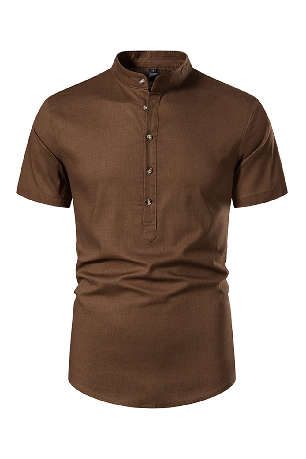 Slim Fit Białe guziki Letnie topy męskie