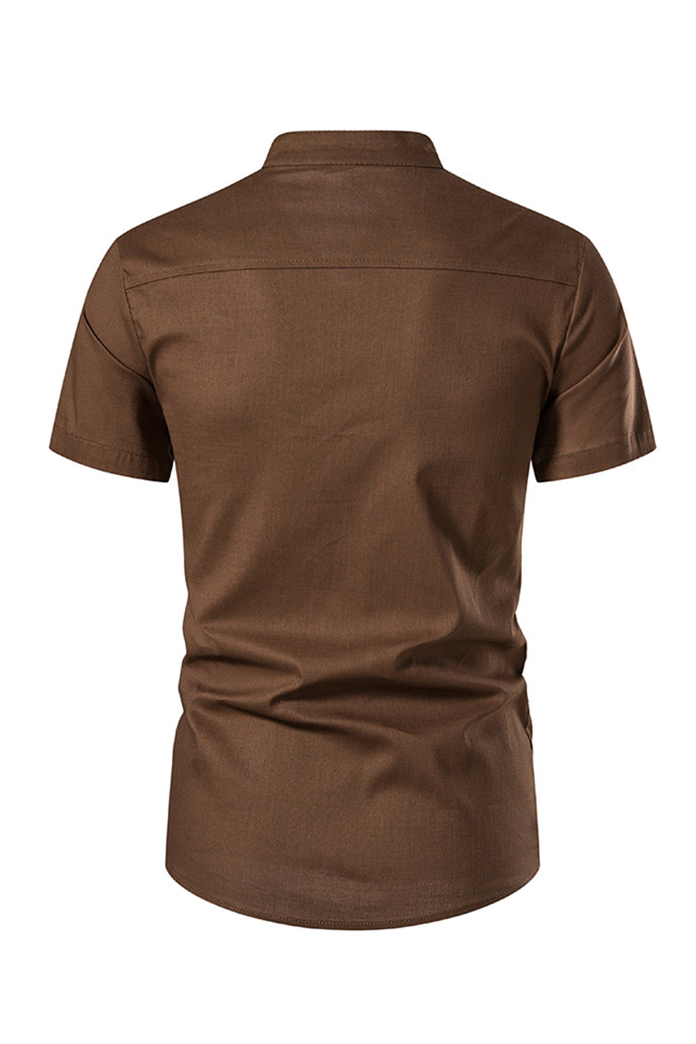 Slim Fit Białe guziki Letnie topy męskie