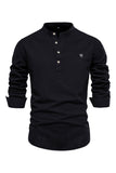 Koszula męska z długim rękawem Black Casual
