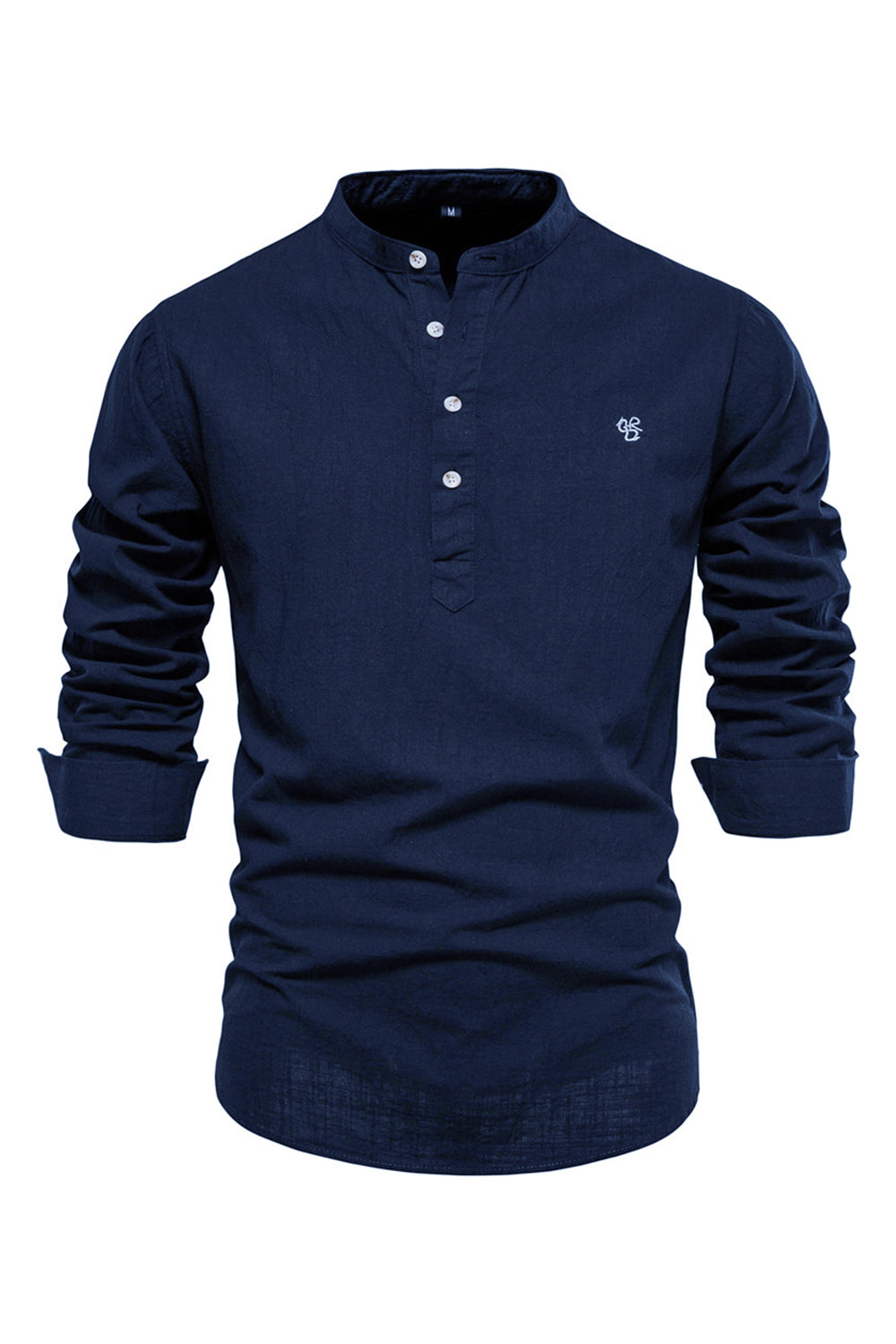 Koszula męska z długim rękawem Black Casual