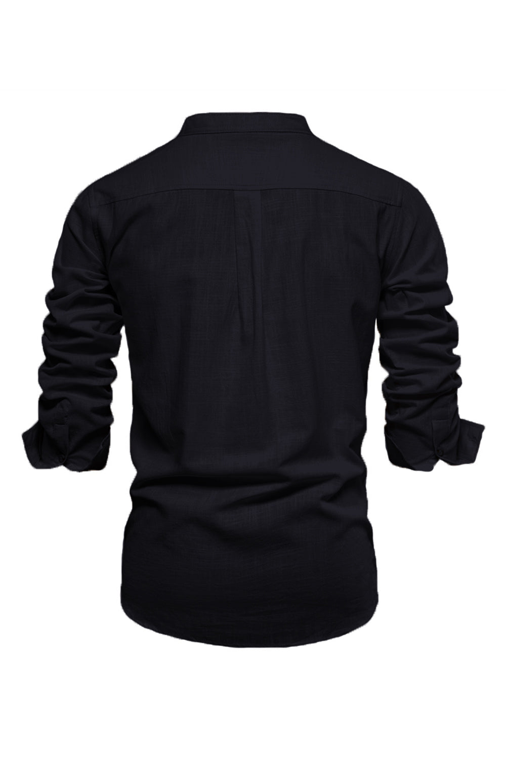 Koszula męska z długim rękawem Black Casual