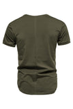 Slim Fit Black Summer T-shirt męski