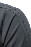 Slim Fit Black Summer T-shirt męski