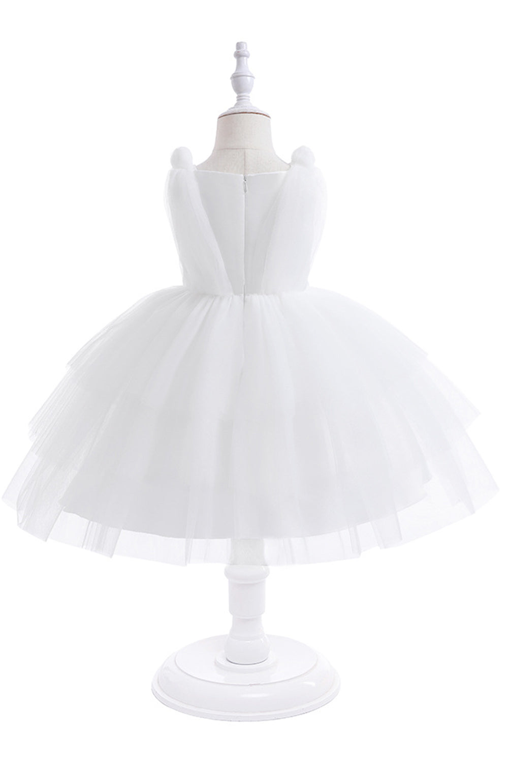 Niebieska Tiulowa Sukienka Na Imprezę Z Kokardkami