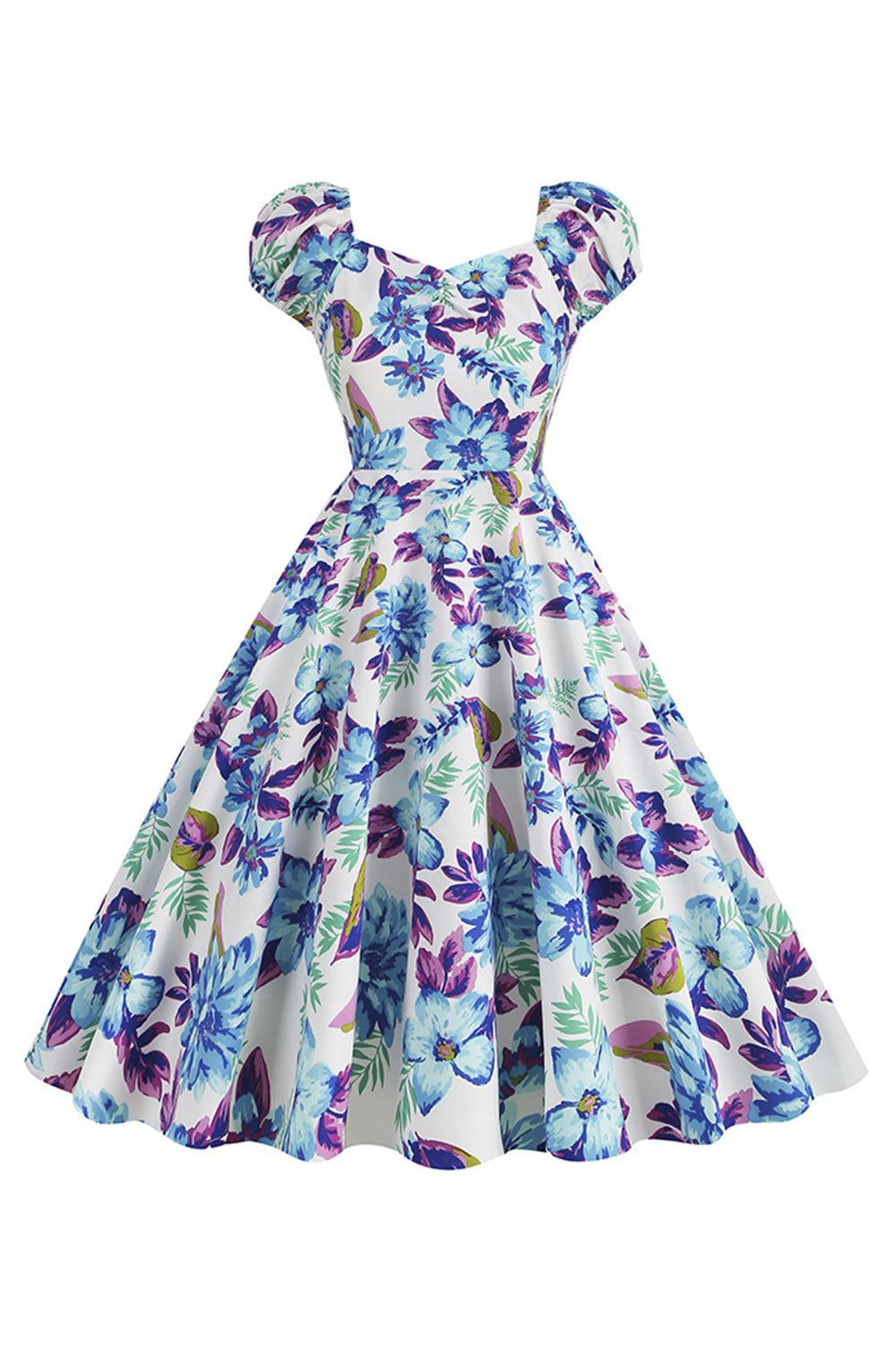 Czarna Sukienka Retro Lata 50 Z Krótkim Rękawem