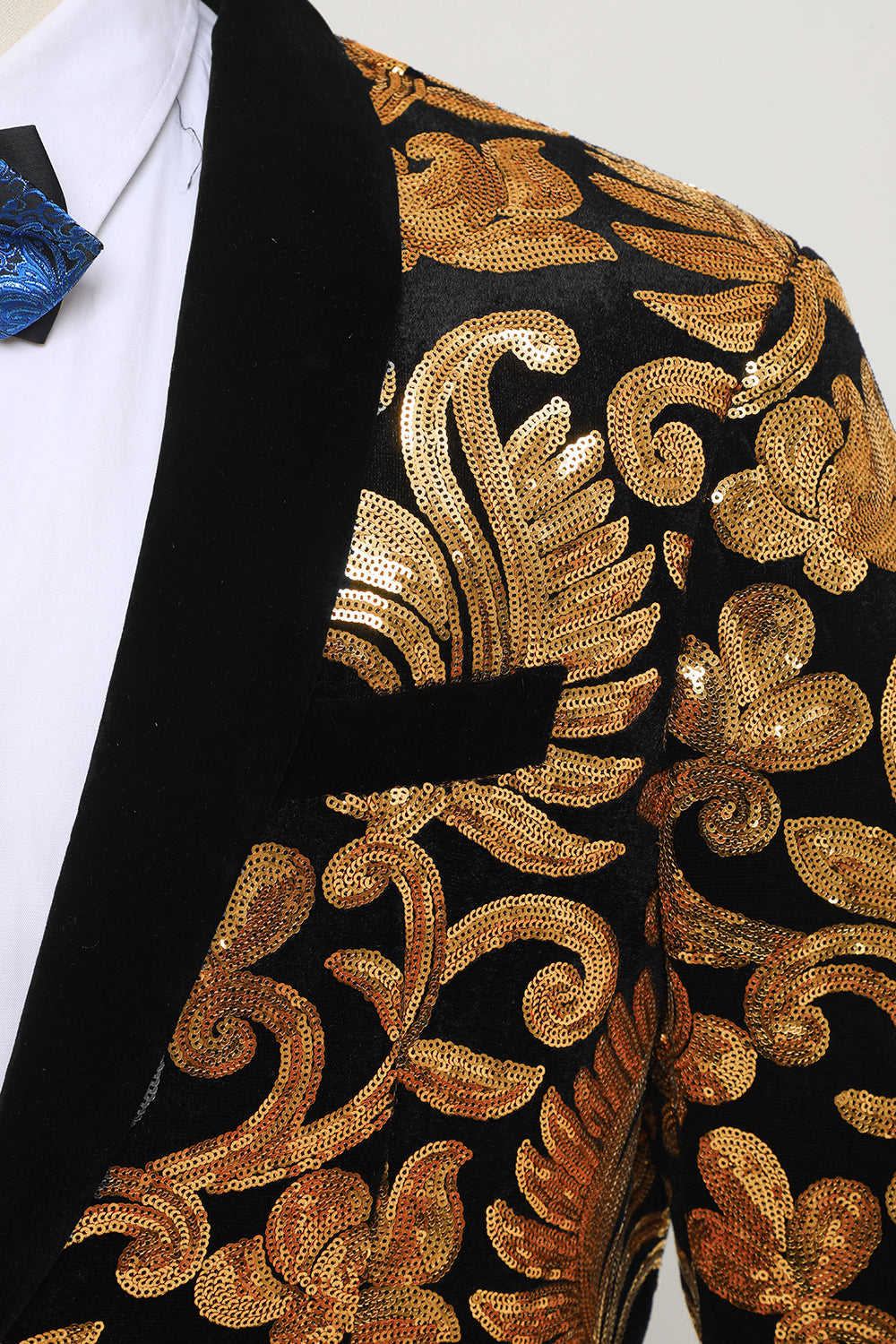 Złota Męska Marynarka Slim