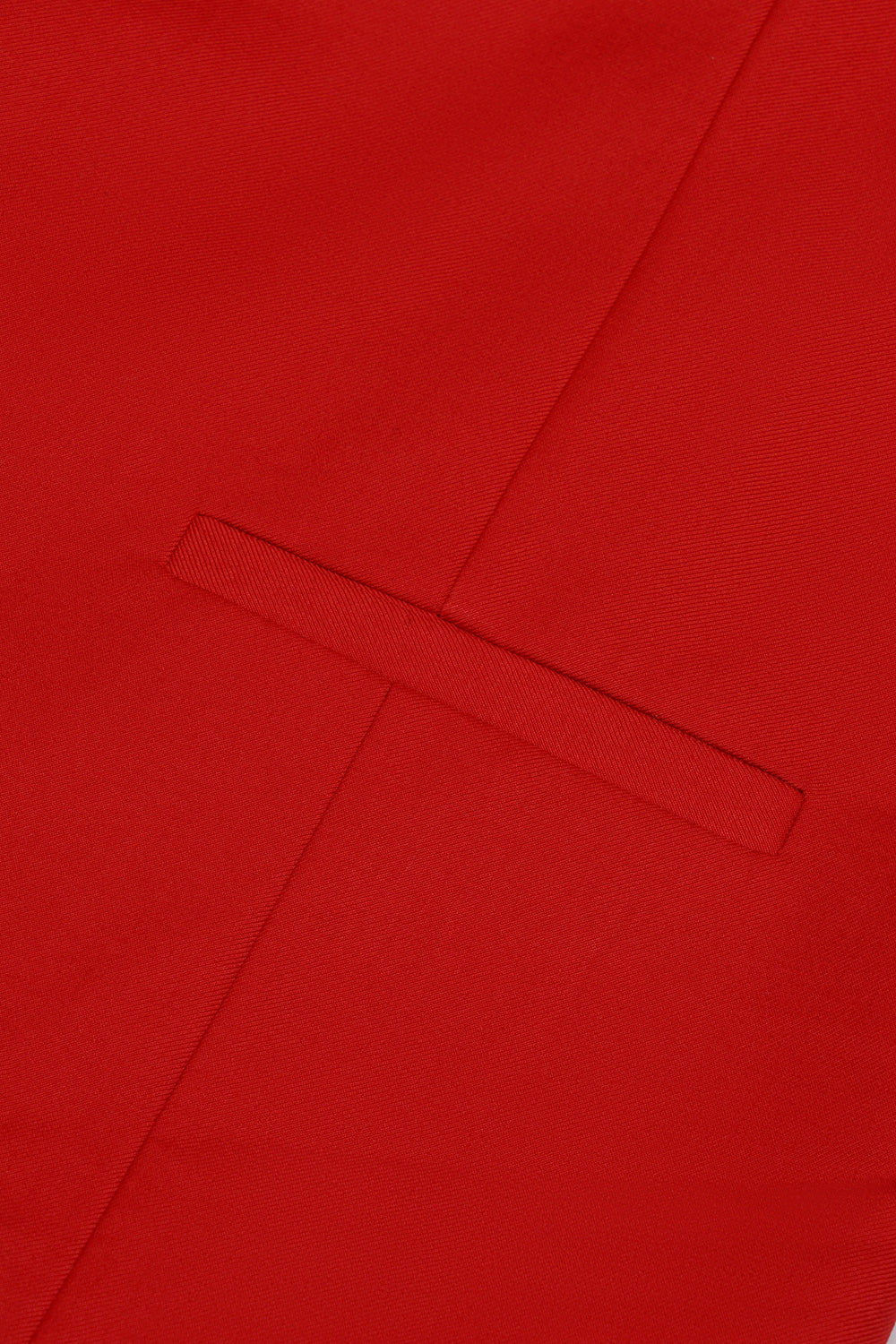 Czerwona jednorzędowa szalowa kamizelka Lapel Men's Suit