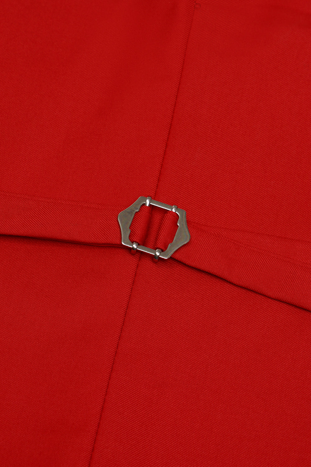 Czerwona jednorzędowa szalowa kamizelka Lapel Men's Suit