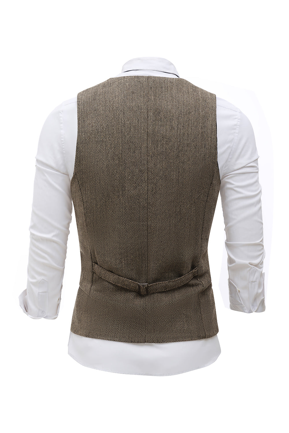 Czarna Jednorzędowa Szalowa Kamizelka Lapel Men's Suit