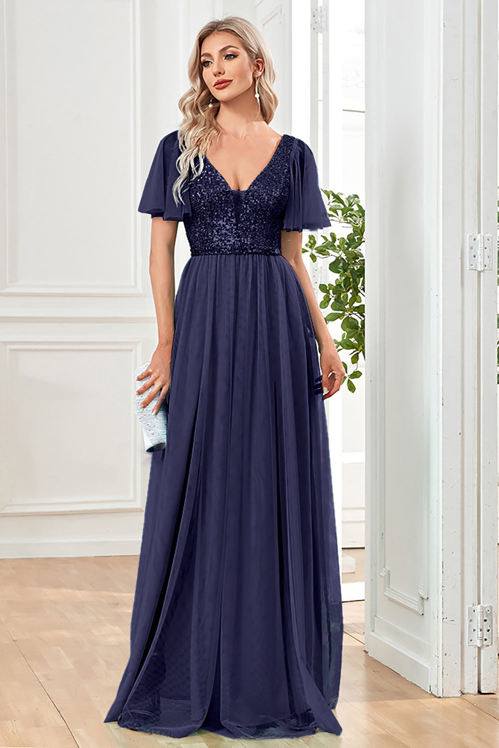 Czarna Dekolt V w Kształcie Litery A Sukienki Na Studniówke