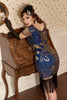 Załaduj obraz do przeglądarki galerii, Niebieski Sukienki Lata 20 z Cekinami