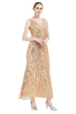 Cekinowy dekolt w serek Midi 1920s Flapper Dress