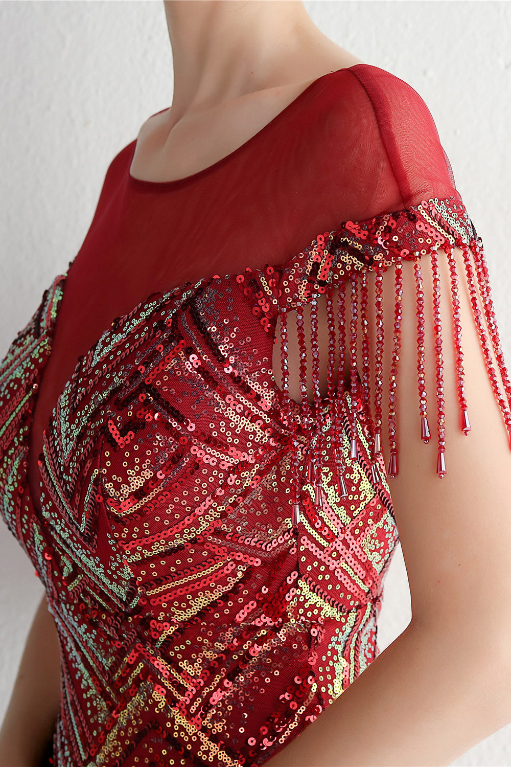 Długa Złota Syrenka Cekinowa Sukienki Wieczorowe