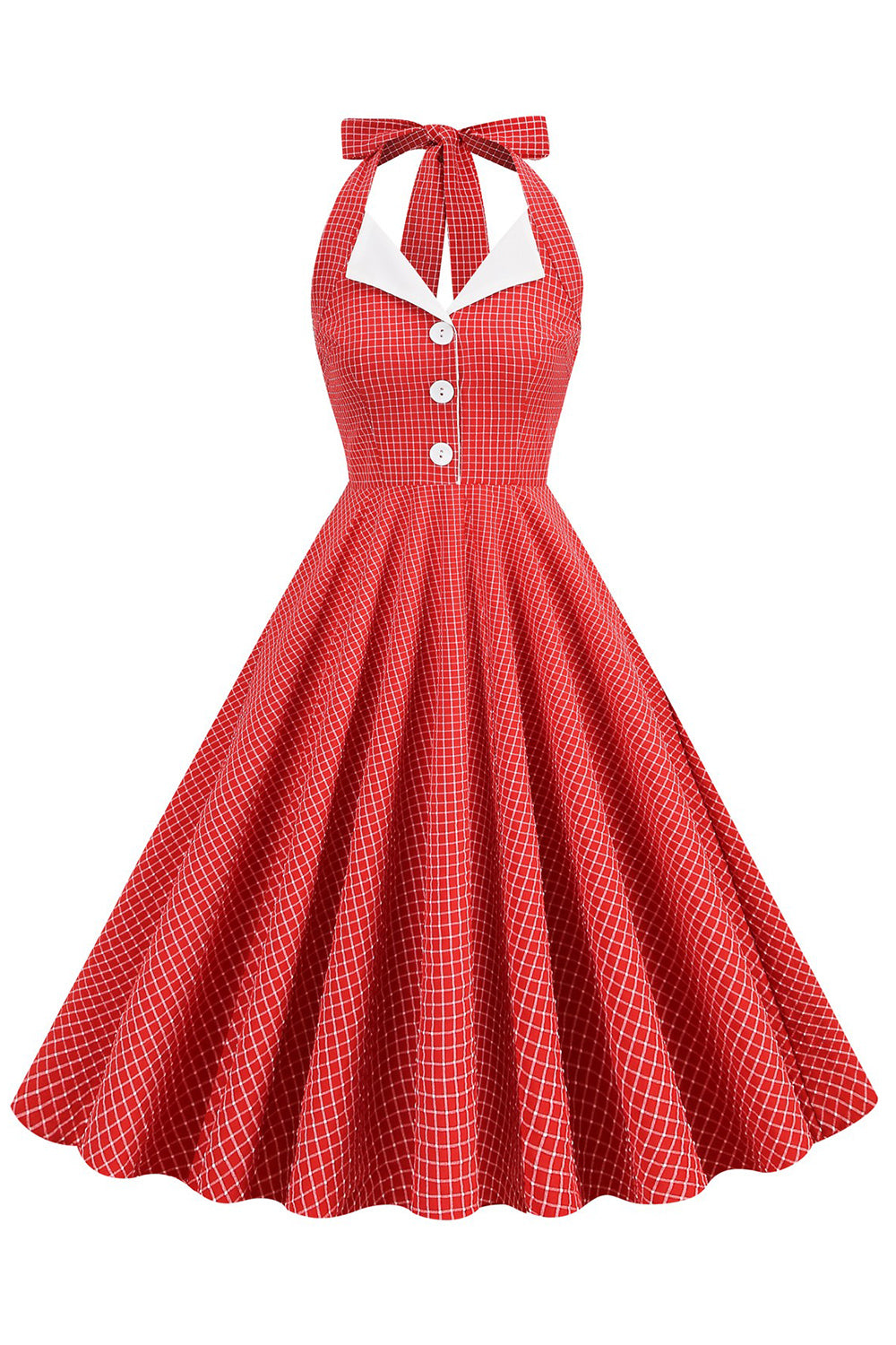 Zielona Sukienki W Stylu Retro Dekolt Halter Sukienka Lata 50